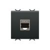 ChoruSmart adatcsatlakozó dugalj FTP 2M RJ45 8(8) Cat6 falonkívüli süllyesztett fekete GEWISS - GW12437