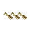 Csúszósaru 20mm bepattintós hüvely szigeteletlen 32A lapos 6,3x0,8 mm réz 1-2,5mm2 TRACON - CSH6-B