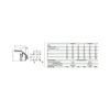 Ipari dugalj beépíthető 3P+N+E 16A 400V(50+60Hz) piros egyenes IP54 műanyag 6h-pozíció PCE - 315-6x