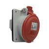 Ipari dugalj beépíthető 3P+N+E 16A 400V(50+60Hz) piros P17 Tempra PRO Dafbe-164k06 LEGRAND - 555189