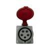 Ipari dugalj beépíthető 3P+N+E 32A 400V(50+60Hz) piros IP44 P17 Tempra PRO Dafbe-324k06 m LEGRAND - 555289