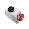 Ipari dugalj tokozott 3P+N+E mechanikai reteszelés 16A IP44 400V(50+60Hz) piros műanyag PCE - 7515-6