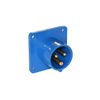 Ipari dugvilla 2P+E ráépíthető 16A 230V(50+60Hz) kék műanyag egyenes csavaros PCE - 613-6