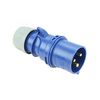 Ipari dugvilla lengő 2P+E 32A 230V(50+60Hz) kék IP44 műanyag csavaros 6h-pozíció Shark PCE - 023-6