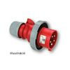 Ipari dugvilla lengő 3P+E 16A 400V(50+60Hz) piros IP67 műanyag csavaros 6h-pozíció Shark PCE - 0142-6