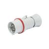 Ipari dugvilla lengő 3P+N+E 16A 380-415V(50+60Hz) piros IP44 műanyag csavaros IEC309HP GEWISS - GW60009H
