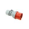 Ipari dugvilla lengő 3P+N+E 16A 400V(50+60Hz) piros IP44 műanyag 6h-pozíció Turbo Shark PCE - 015-6tt
