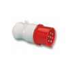 Ipari dugvilla lengő 6P+E 16A 400V(50+60Hz) piros IP44 műanyag csavaros 6h-pozíció Shark PCE - 017-6