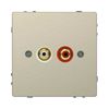 MERTEN Audio csatlakozóaljzat (RCA), System-D, szahara - MTN4350-6033