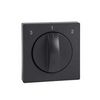 MERTEN Fedlap, forgatógombos ventilátor kapcsolóhoz, System-M, antracit - MTN437114