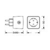 Okos dugaljadapter 16A/230V/2P+F WiFi +éjszakai fénny  Smart+ WiFi Nightligt Plug EU LEDVANCE - 4058075570993