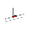 Parapetcsatorna T-idom 105x65-höz 150mm x 65mm 105mm-sz/leágazó műanyag fényesfehér DLP LEGRAND - 010738