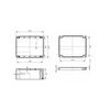 Szerelő/készülékdoboz poliészter falonkívüli műanyag 250mm x 200mm 120mm CSP 202512 Csatári Plast - CSP10202512
