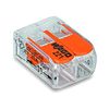 Vezetékösszekötő oldható 32A/450V leágazás 2x 0.2-4mm2 átlátszó polikarbonát (PC) WAGO - 221-412