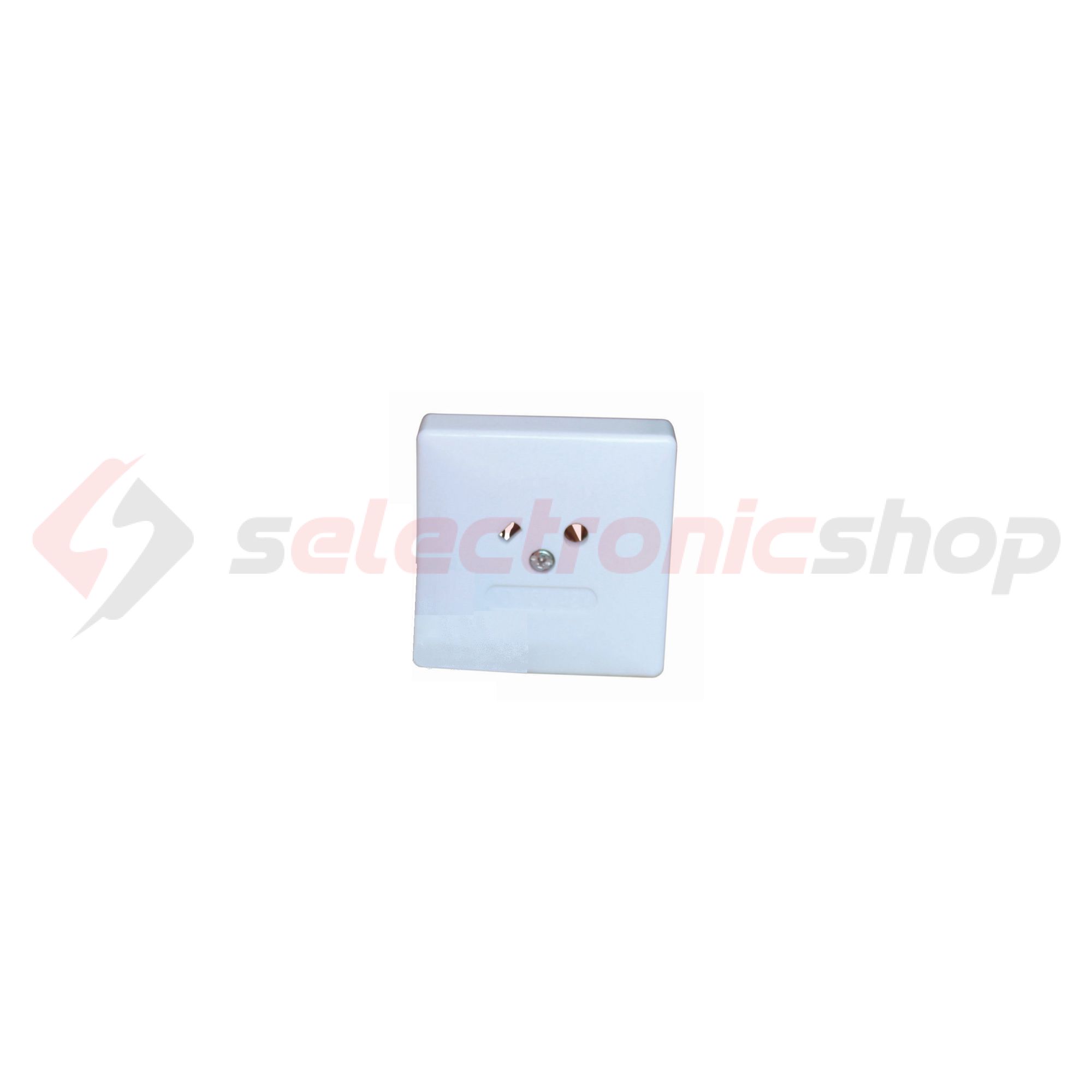 162 dugalj földeletlen dugalj komplett házban krém IP20 falonkívüli csavaros VA Elektronika - 00541/VA