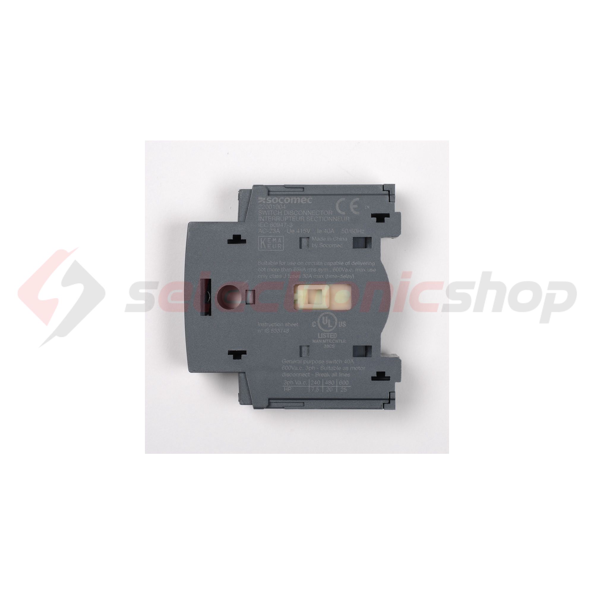 4. főpólus M40-hez  Sirco M1 SOCOMEC - 22001004