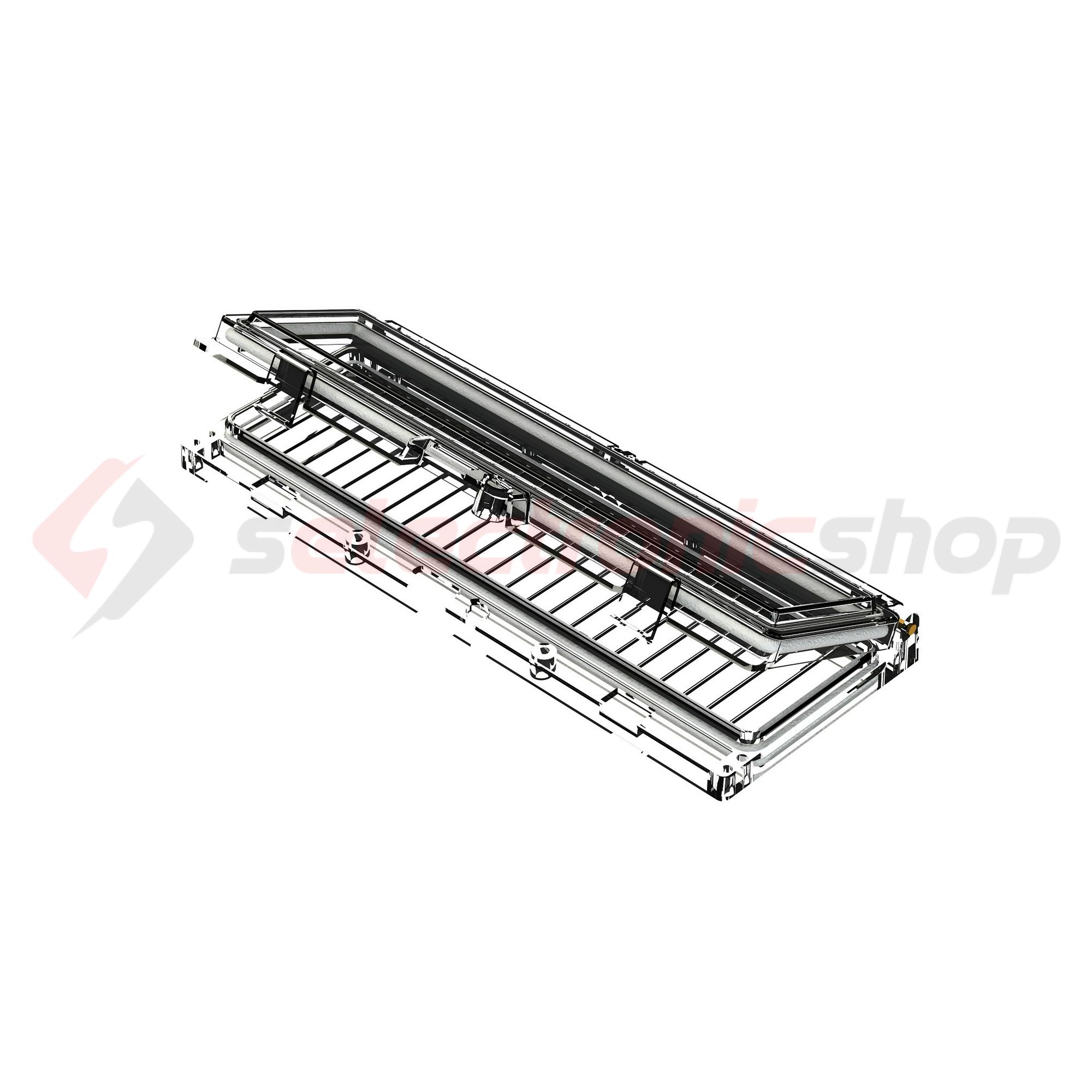 Ablak lakatolható IP65 12modul 234mm-sz 88mm-ma Csatári Plast - CSP99000012