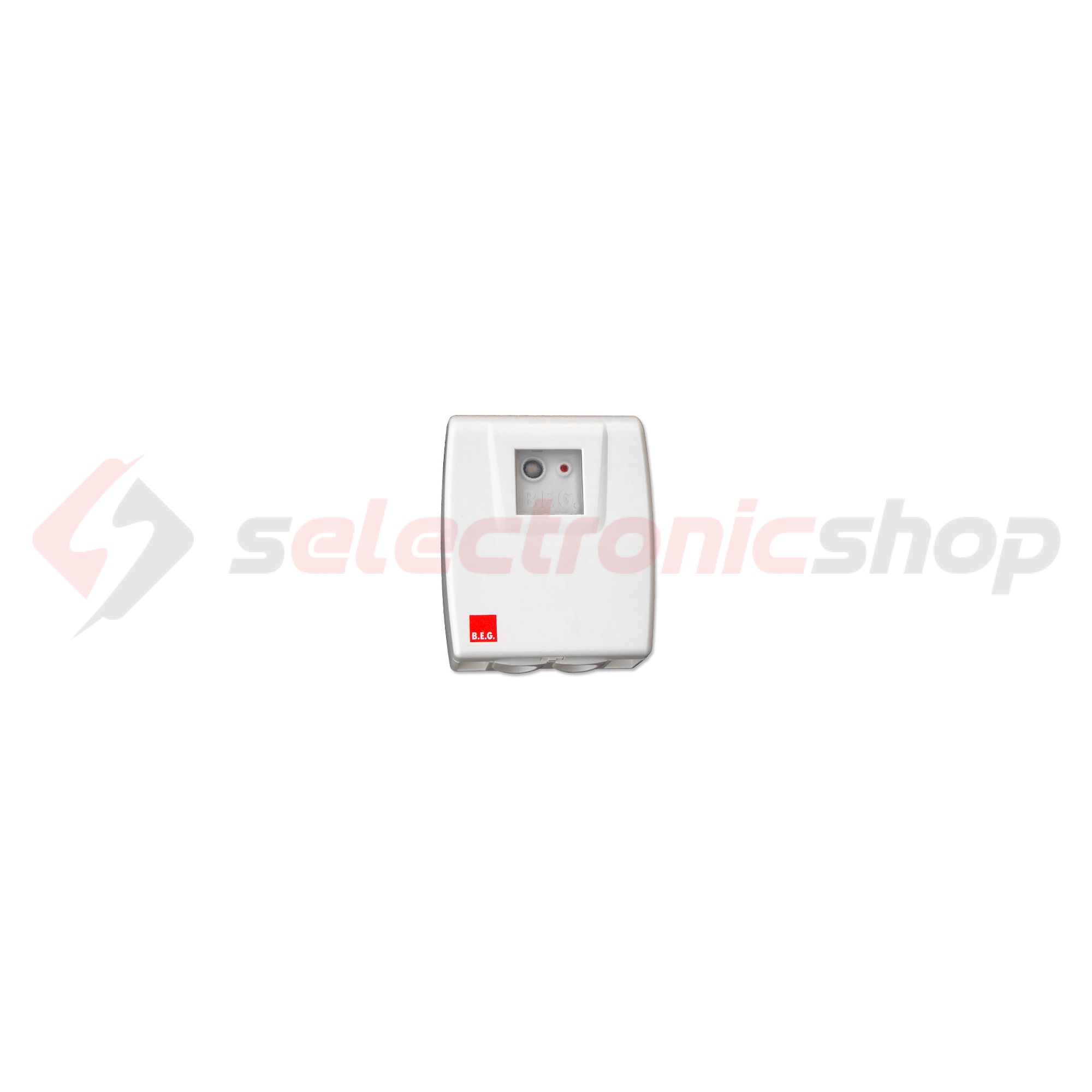 Alkonykapcsoló falra kültér 2-1000lx 1z 2300W falonkívüli műanyag fehér CdS-AP B.E.G. - 92369