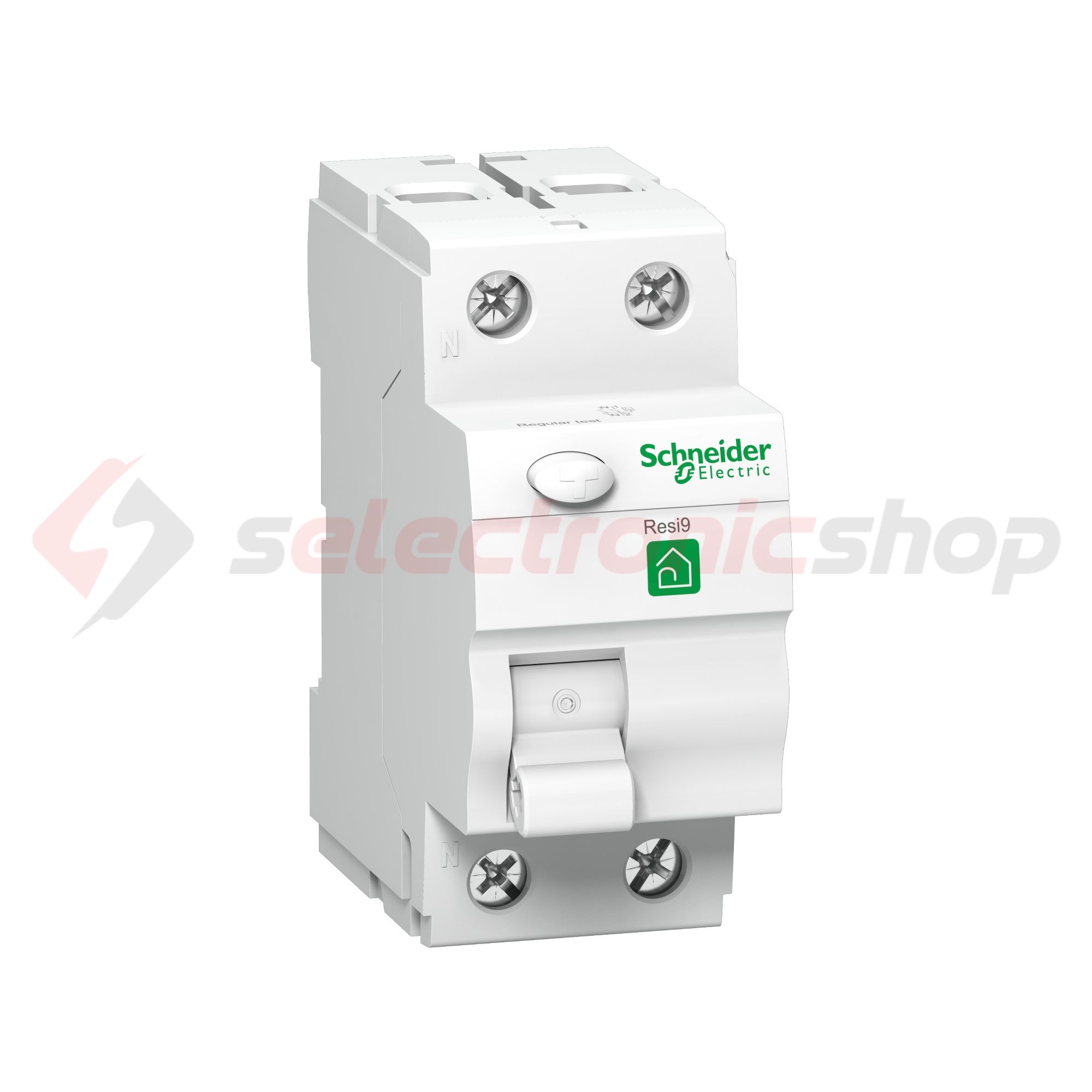 Áram-védőkapcsoló (Fi-relé) analóg 2P 63A 30mA AC-típus 6kA Resi9 R Schneider - R9R11263