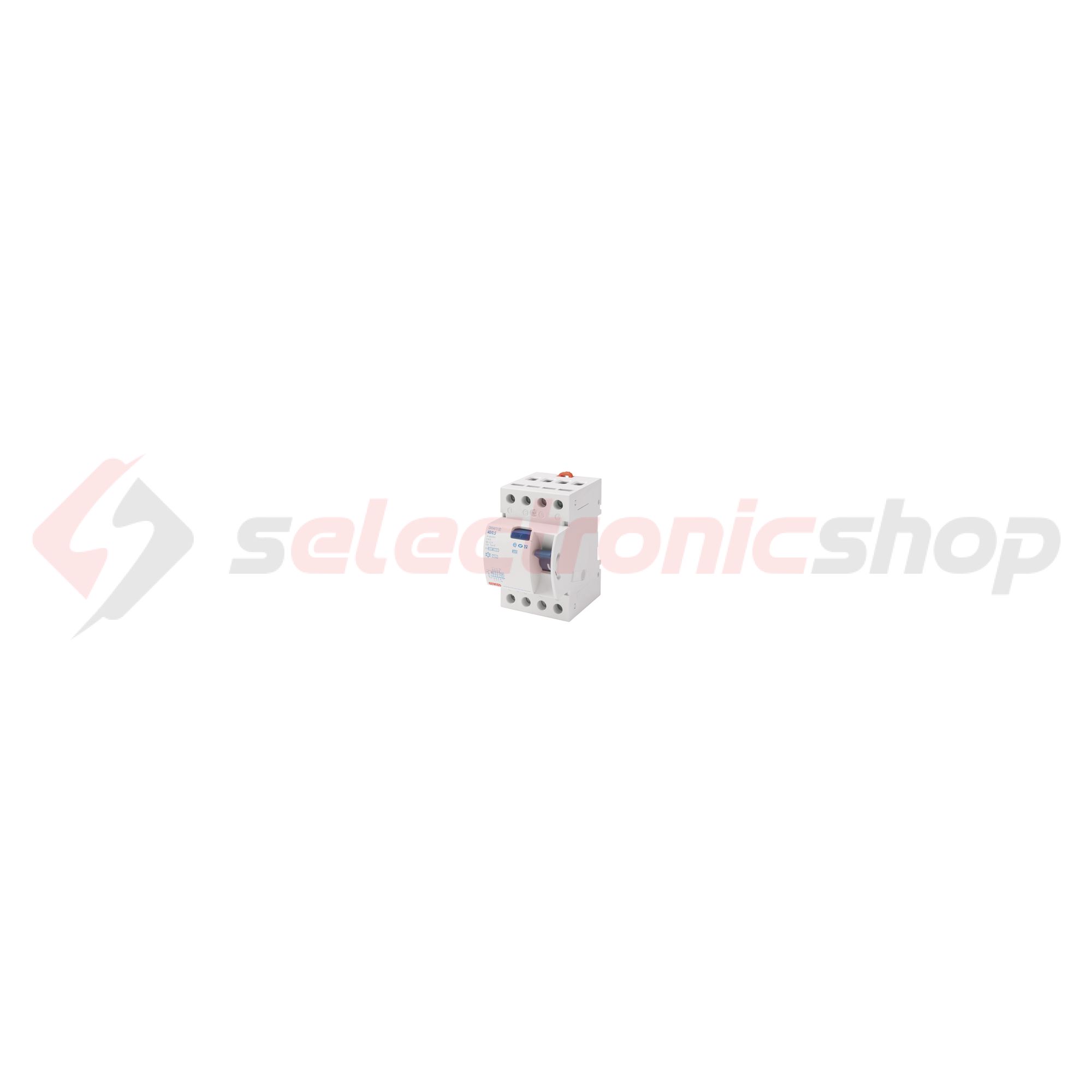Áram-védőkapcsoló (Fi-relé) analóg 4P 25A 30mA AC-típus 6kA 90RCD SD GEWISS - GW94662