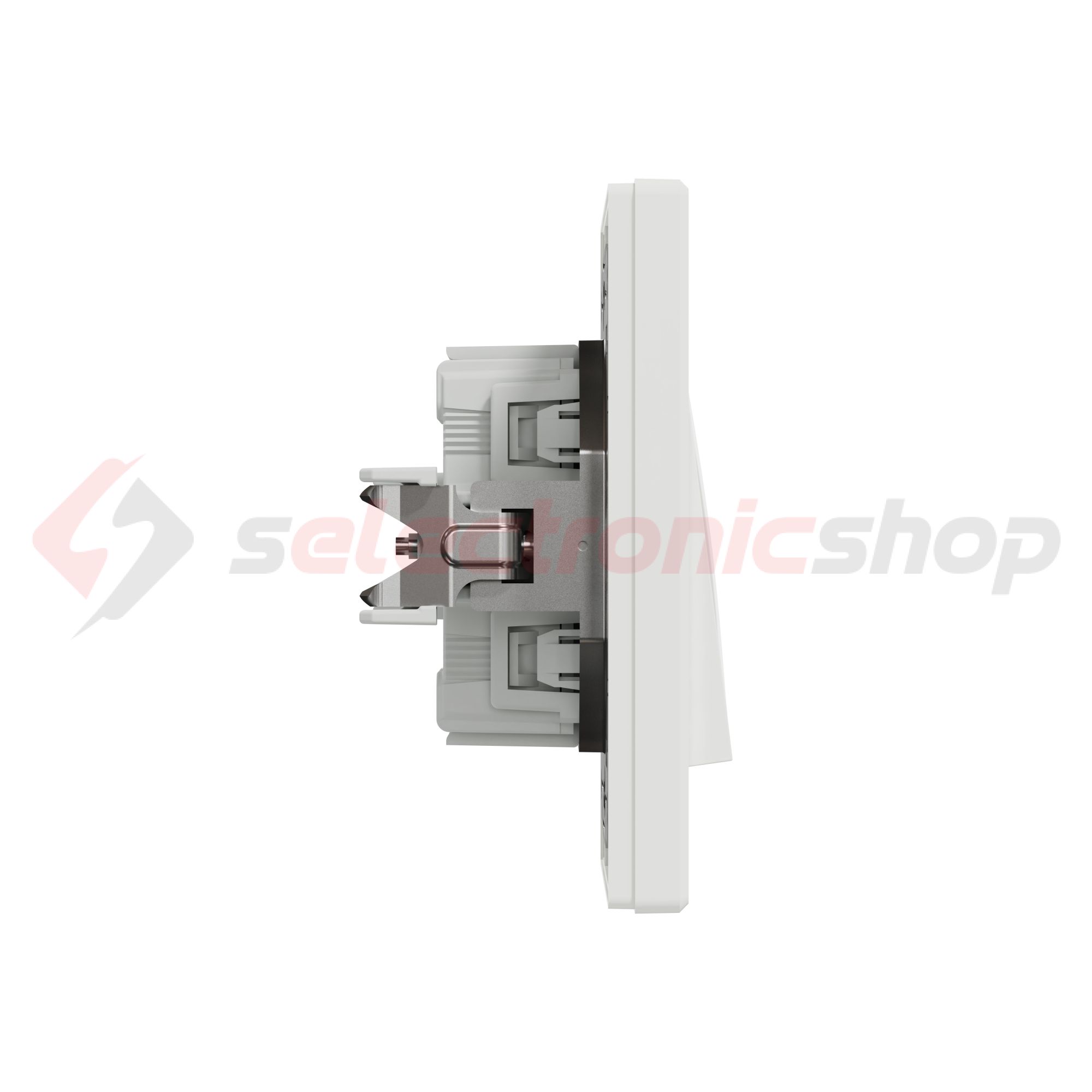 Asfora 105 2x1P csillárkapcsoló betét teljes fedéllel fehér süllyesztett IP20 1- Schneider - EPH0300121