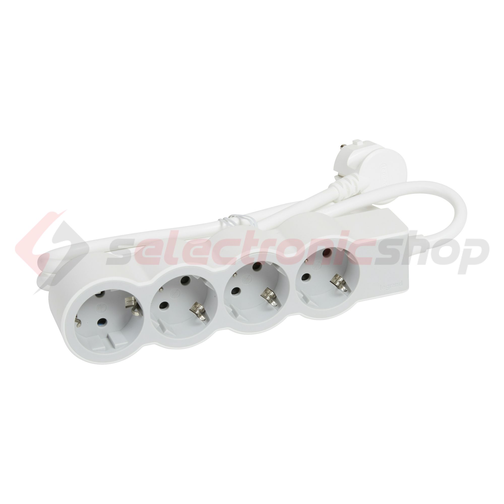 Asztali elosztósor 3680W fehér/szürke 1.5mm2 1.5m 4x2P+E/230V 16A IP20 Standard LEGRAND - 694552