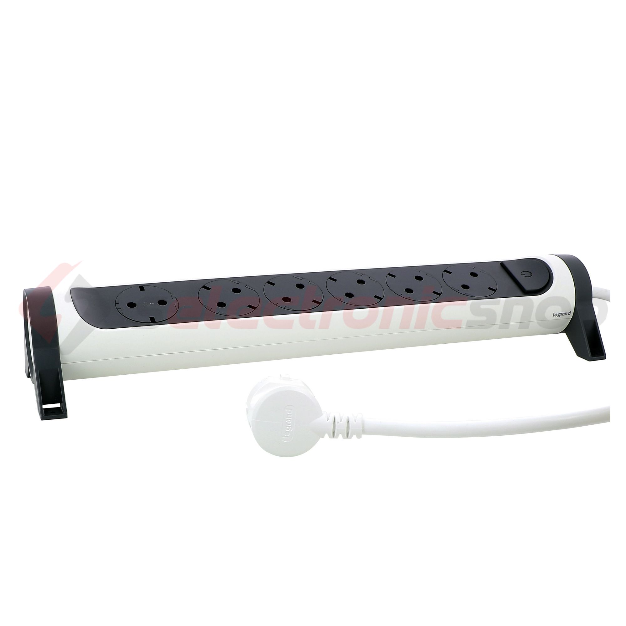 Asztali elosztósor 3680W gyerekvédős fehér/fekete forgatható 1.5mm2 1.5m 16A IP20 Premium LEGRAND - 694533