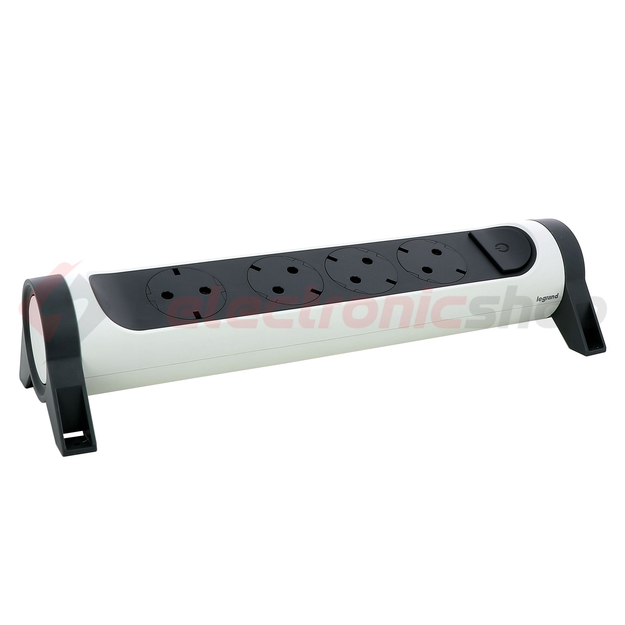 Asztali elosztósor 3680W gyerekvédős fehér/fekete forgatható 4x2P+E/230V 16A IP20 Premium LEGRAND - 694544