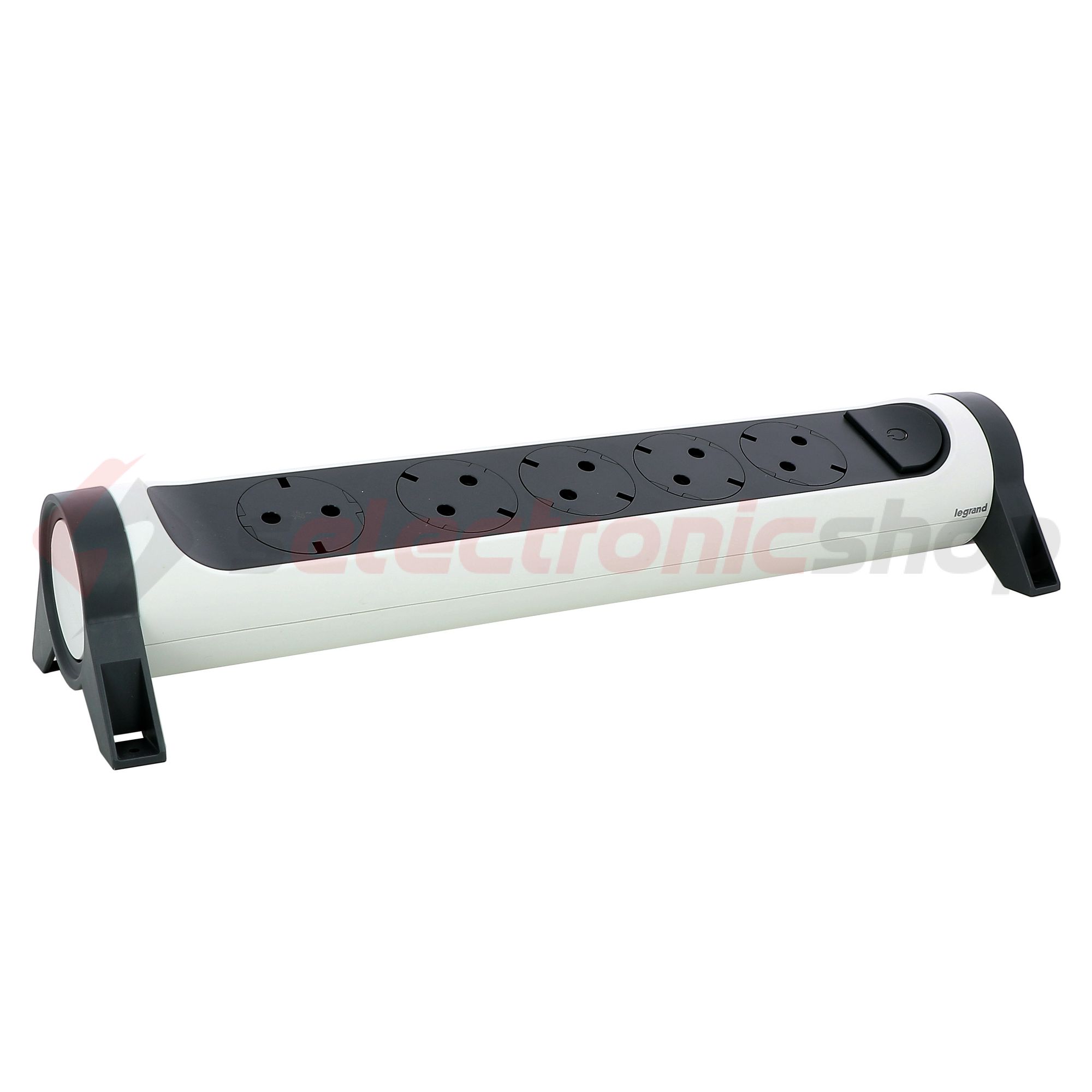 Asztali elosztósor 3680W gyerekvédős fehér/fekete forgatható 5x2P+E/230V 16A IP20 Premium LEGRAND - 694546