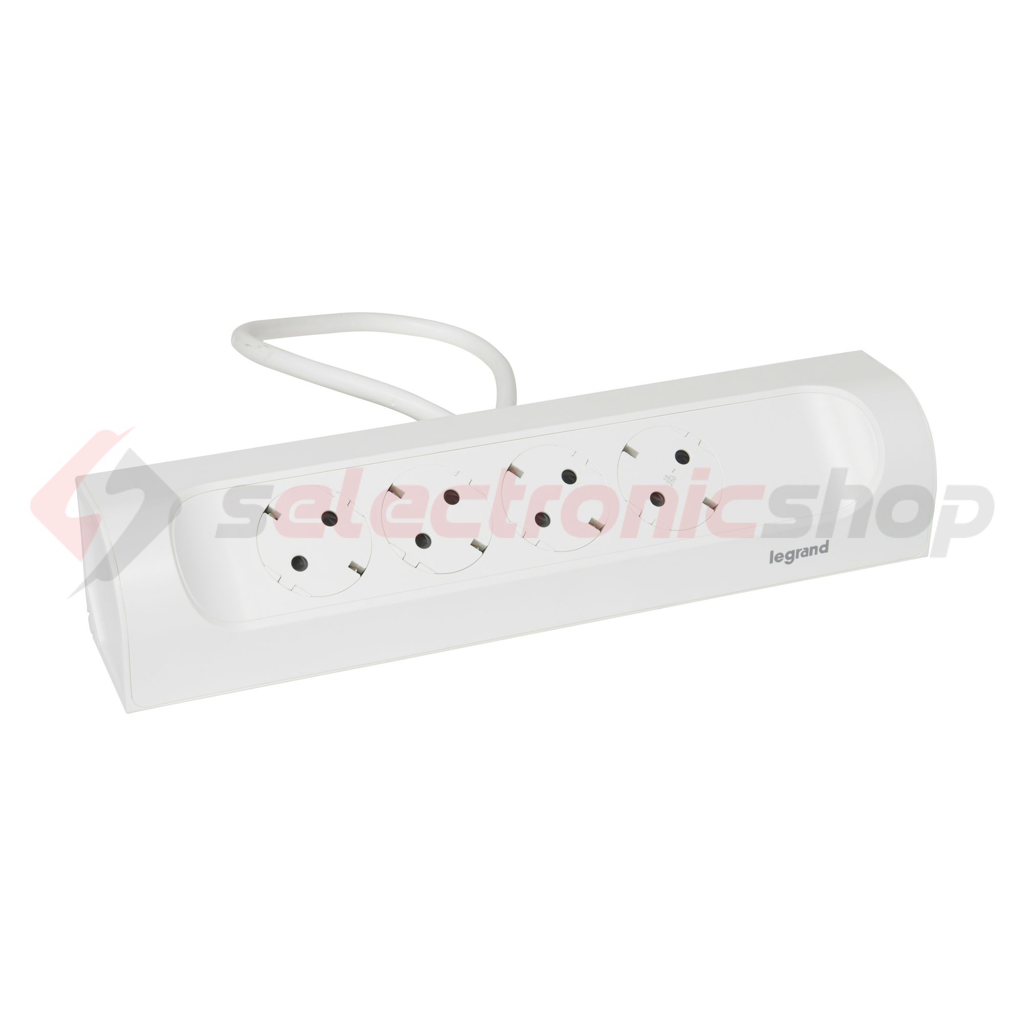 Asztali elosztósor sarokba 3680W 1m 4x2P+E/230V 16A fehér IP20 PerfectFit LEGRAND - 694501
