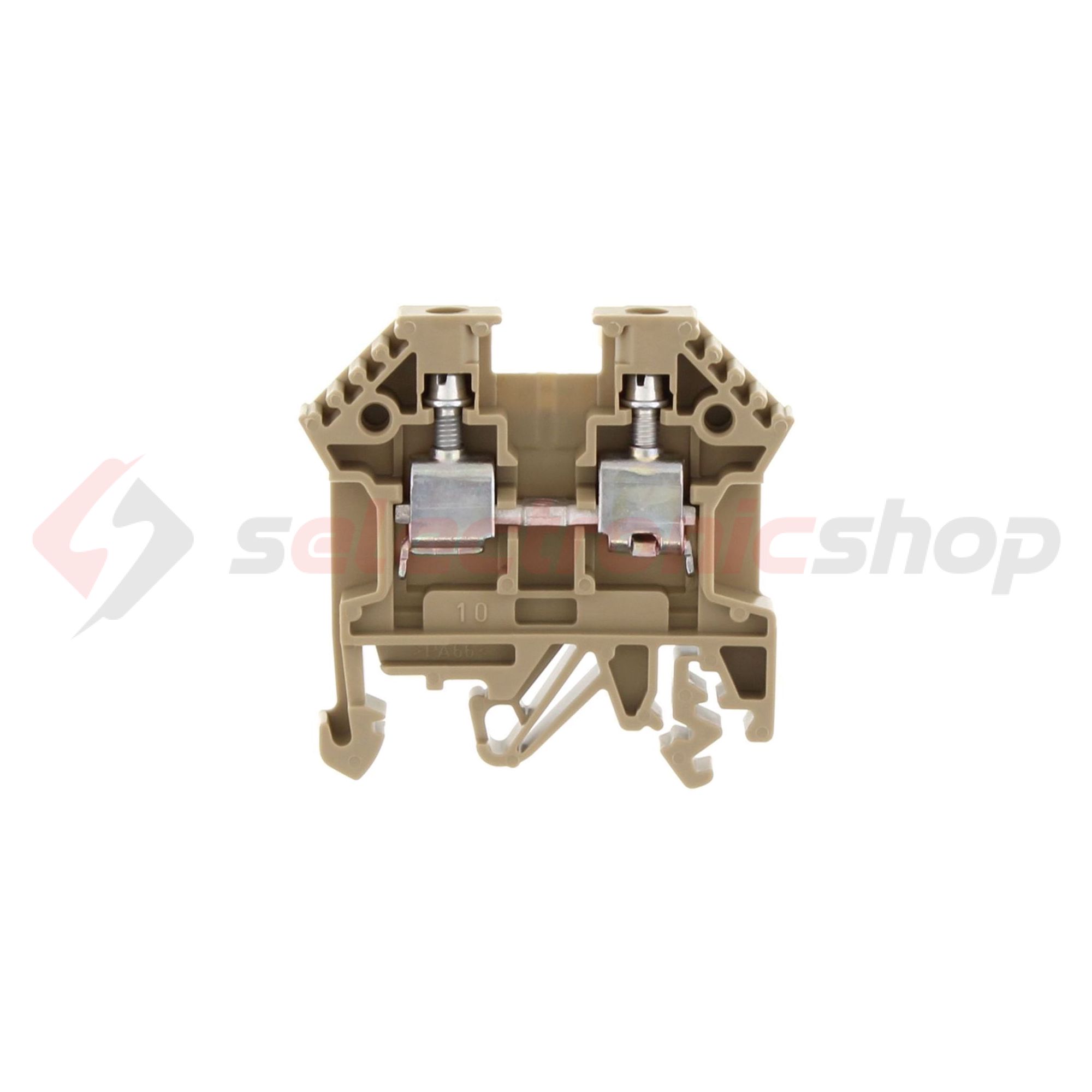 Átmenő sorkapocs TS32/35 1-szintes 32A 0,2-4mm2/érvéghüvely bézs csavaros/ RK 2,5-4 BG CONTA-CLIP - 1001.2