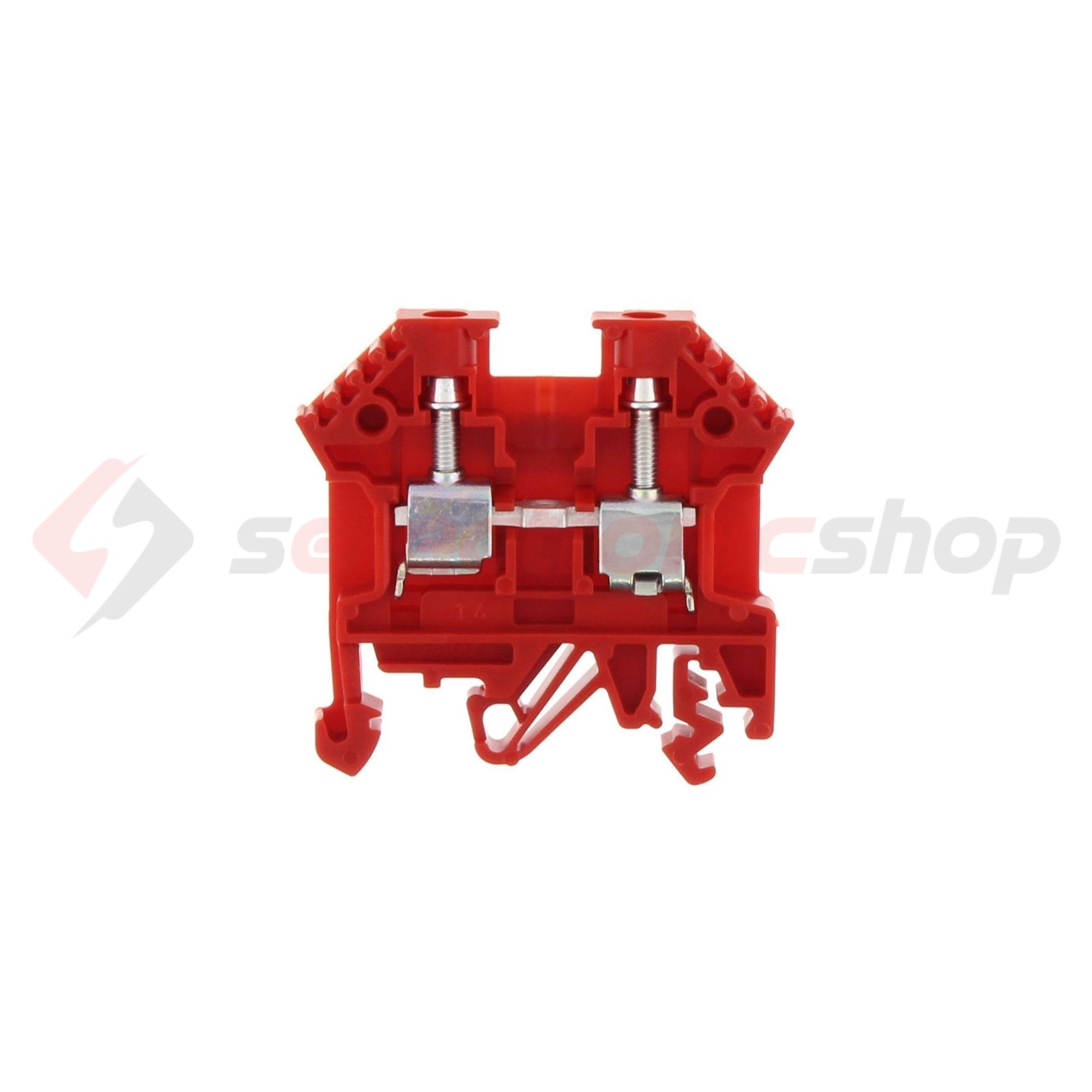 Átmenő sorkapocs TS32/35 1-szintes 32A 0,2-4mm2/érvéghüvely piros RK 2,5-4 RD CONTA-CLIP - 1001.9
