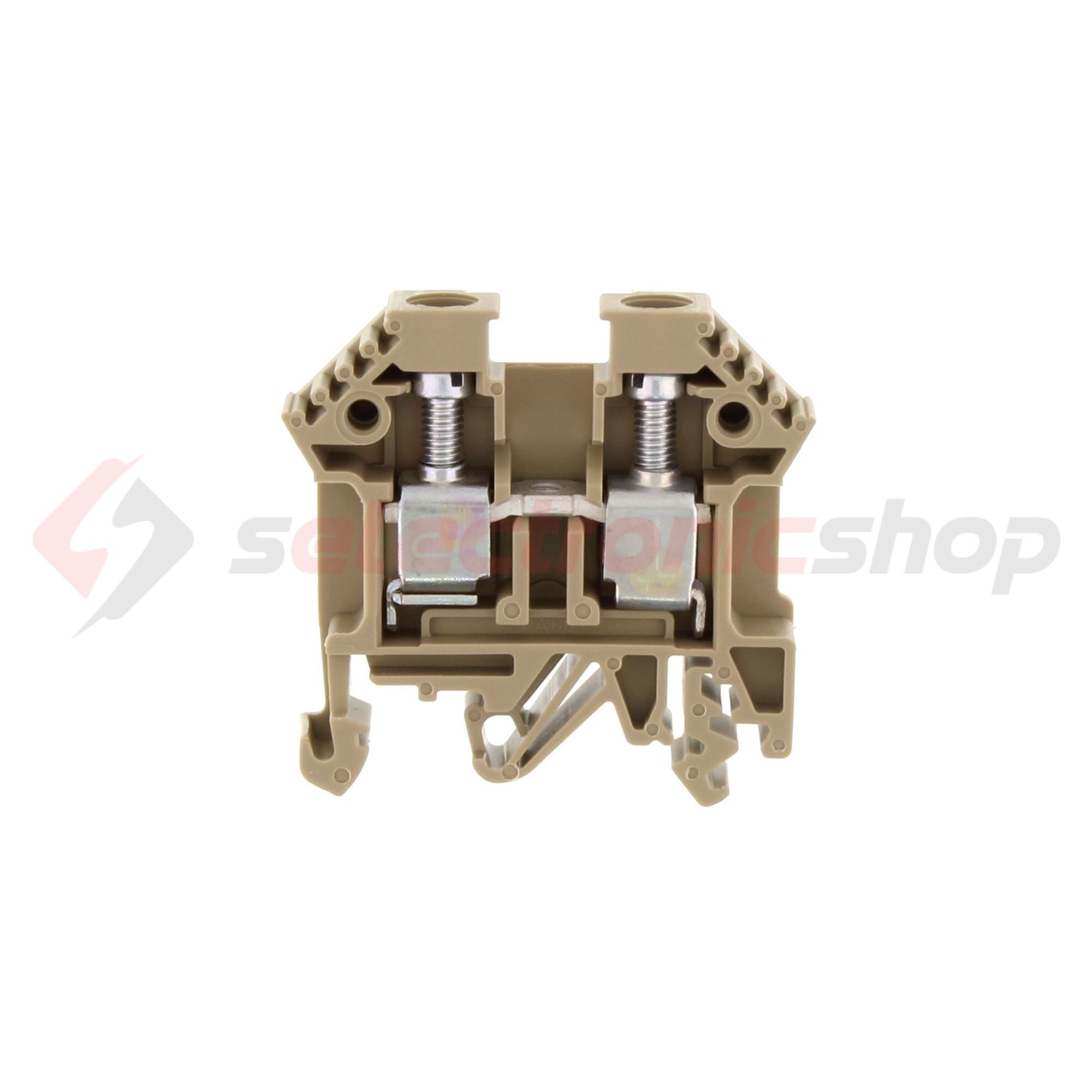 Átmenő sorkapocs TS32/35 1-szintes 57A 0,2-10mm2/érvéghüvely bézs csavaros/ RK 6-10 BG CONTA-CLIP - 1005.2