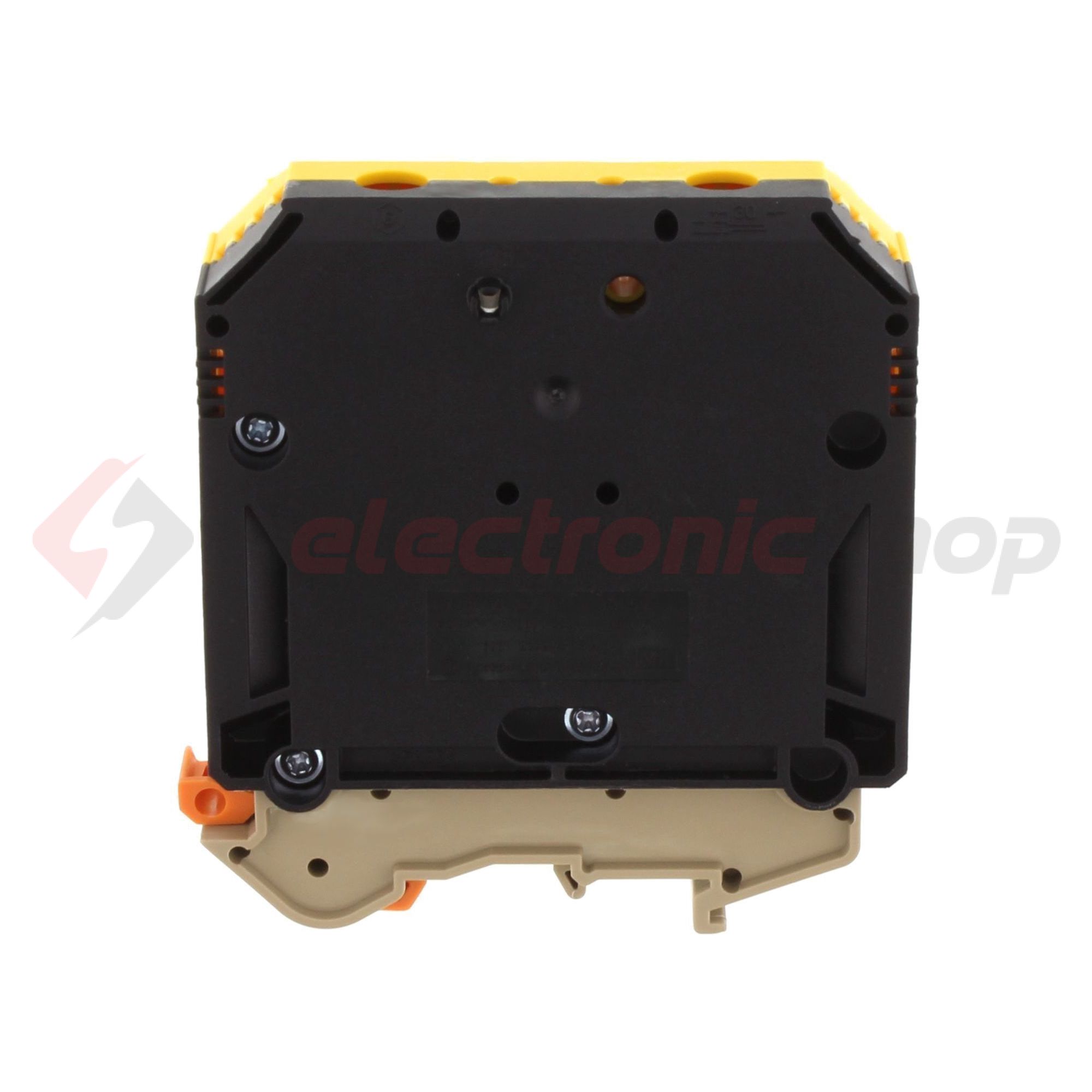 Átmenő sorkapocs TS32/35 fekete-sárga imbuszcsavaros 1-szintes 232A RK 95/PE BKYE CONTA-CLIP - 1568.2