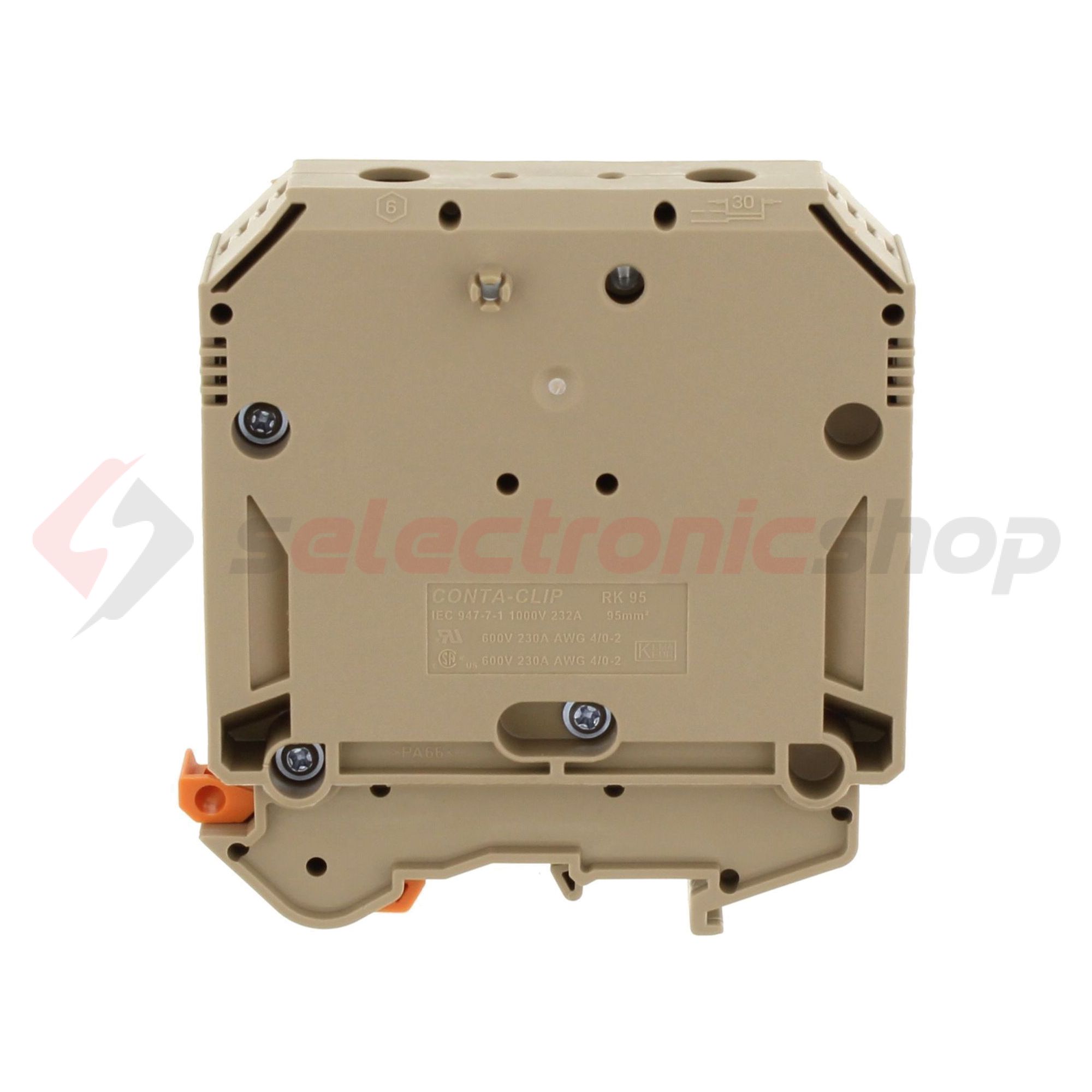 Átmenő sorkapocs TS32/35 imbuszcsavaros 1-szintes 232A 35-95mm2/érvéghüvely RK 95 BG CONTA-CLIP - 1122.2