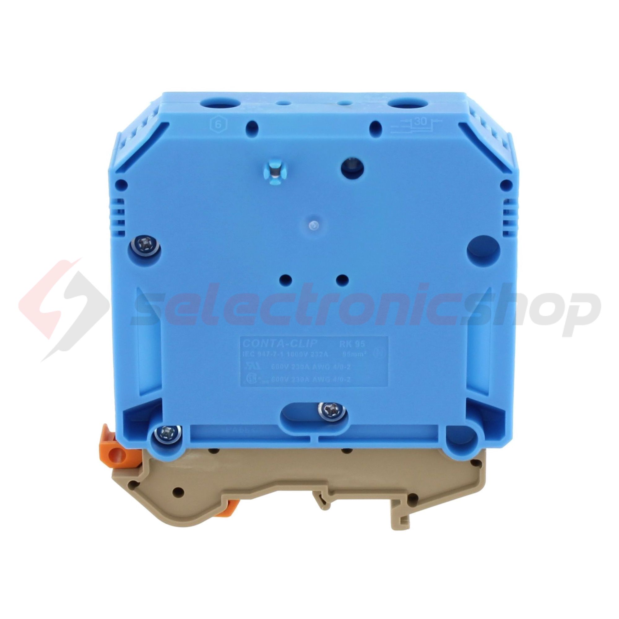 Átmenő sorkapocs TS32/35 imbuszcsavaros 1-szintes 232A 35-95mm2/érvéghüvely RK 95 BU CONTA-CLIP - 1122.5