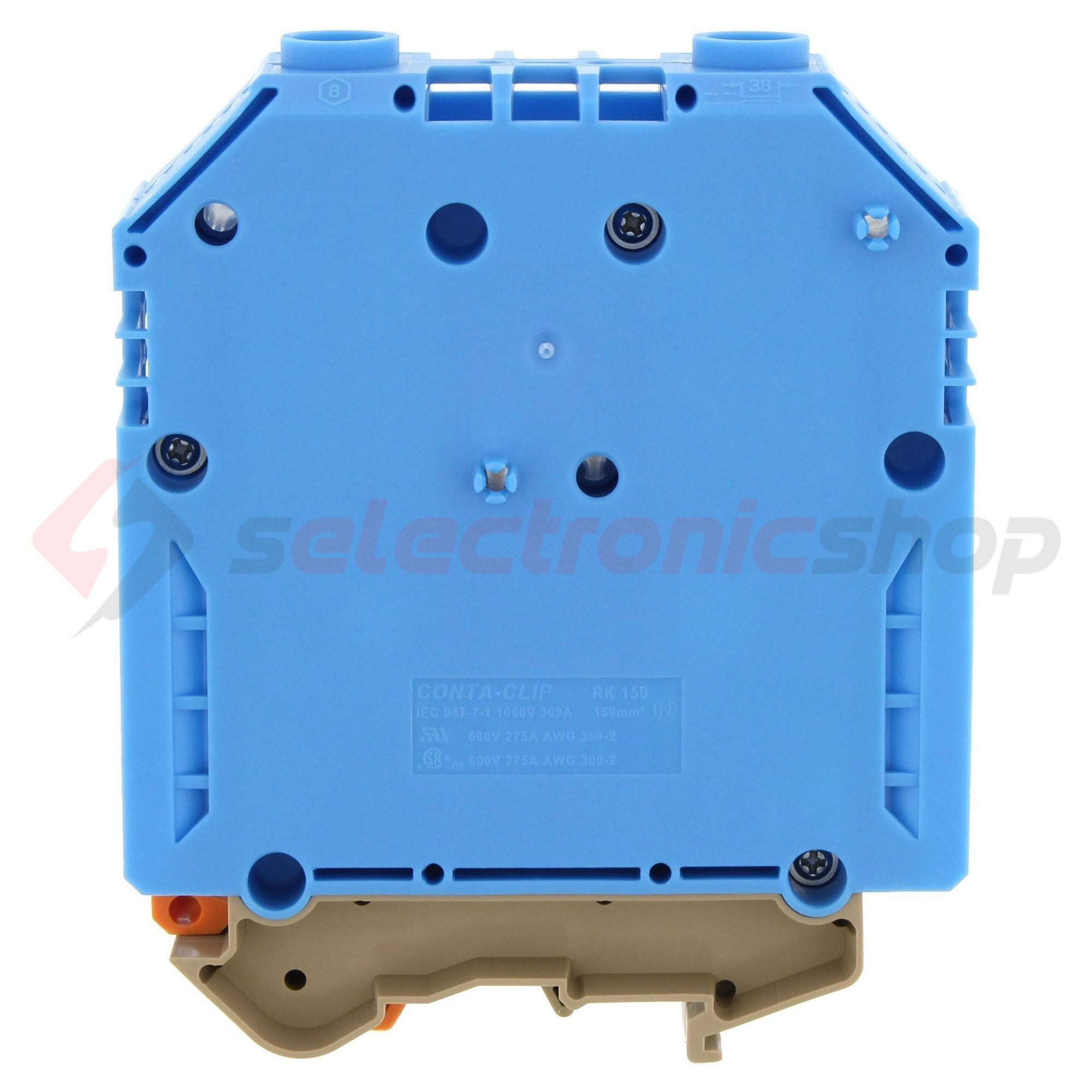 Átmenő sorkapocs TS32/35 imbuszcsavaros 1-szintes 309A 50-150mm2/érvéghüvely RK 150 BU CONTA-CLIP - 1124.5