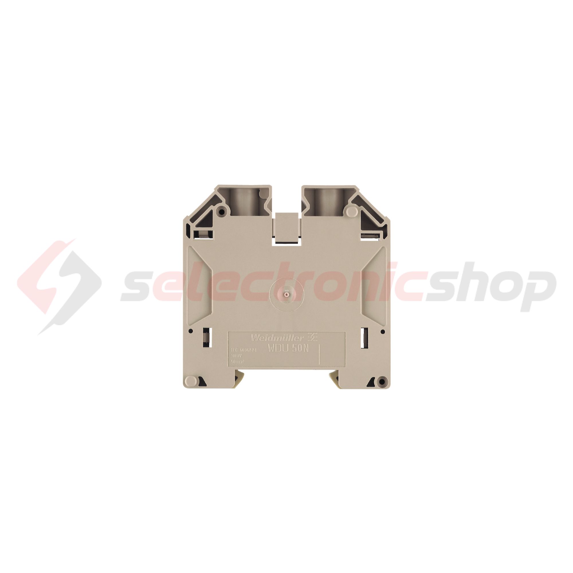 Átmenő sorkapocs TS35 1-szintes 150A 6-50mm2 bézs csavaros WDU 50N Weidmüller - 1820840000