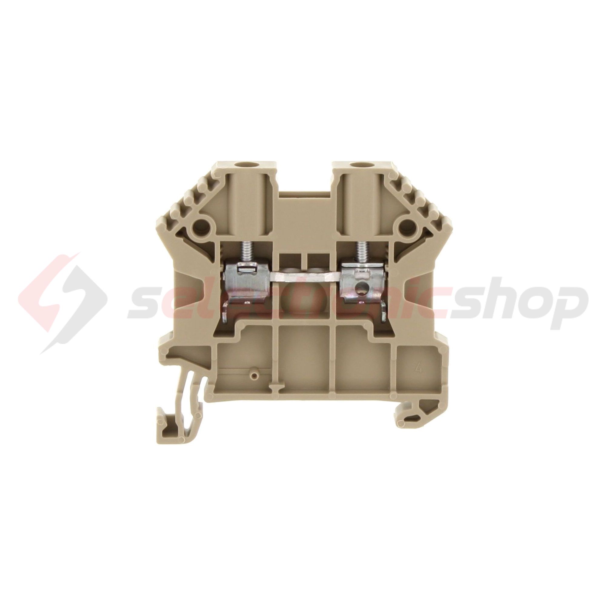 Átmenő sorkapocs TS35 1-szintes 24A 0,2-2,5mm2/érvéghüvely bézs SRK 2,5/2A BG CONTA-CLIP - 17100.2
