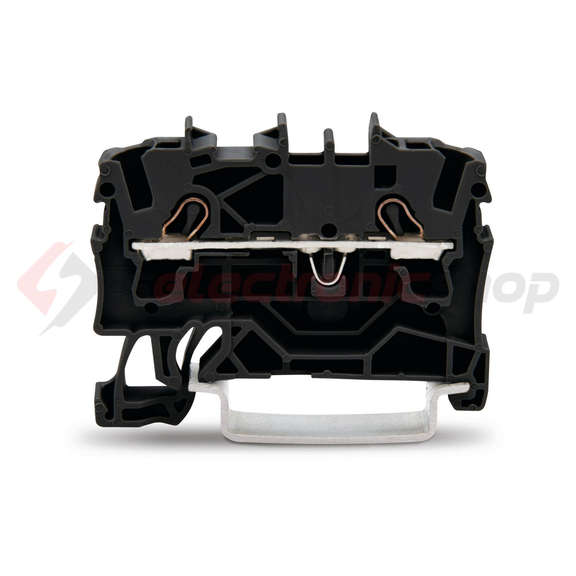 Átmenő sorkapocs TS35 1-szintes 24A 0.75-2.5mm2 fekete rugószorításos rugószorításos WAGO - 2002-1205