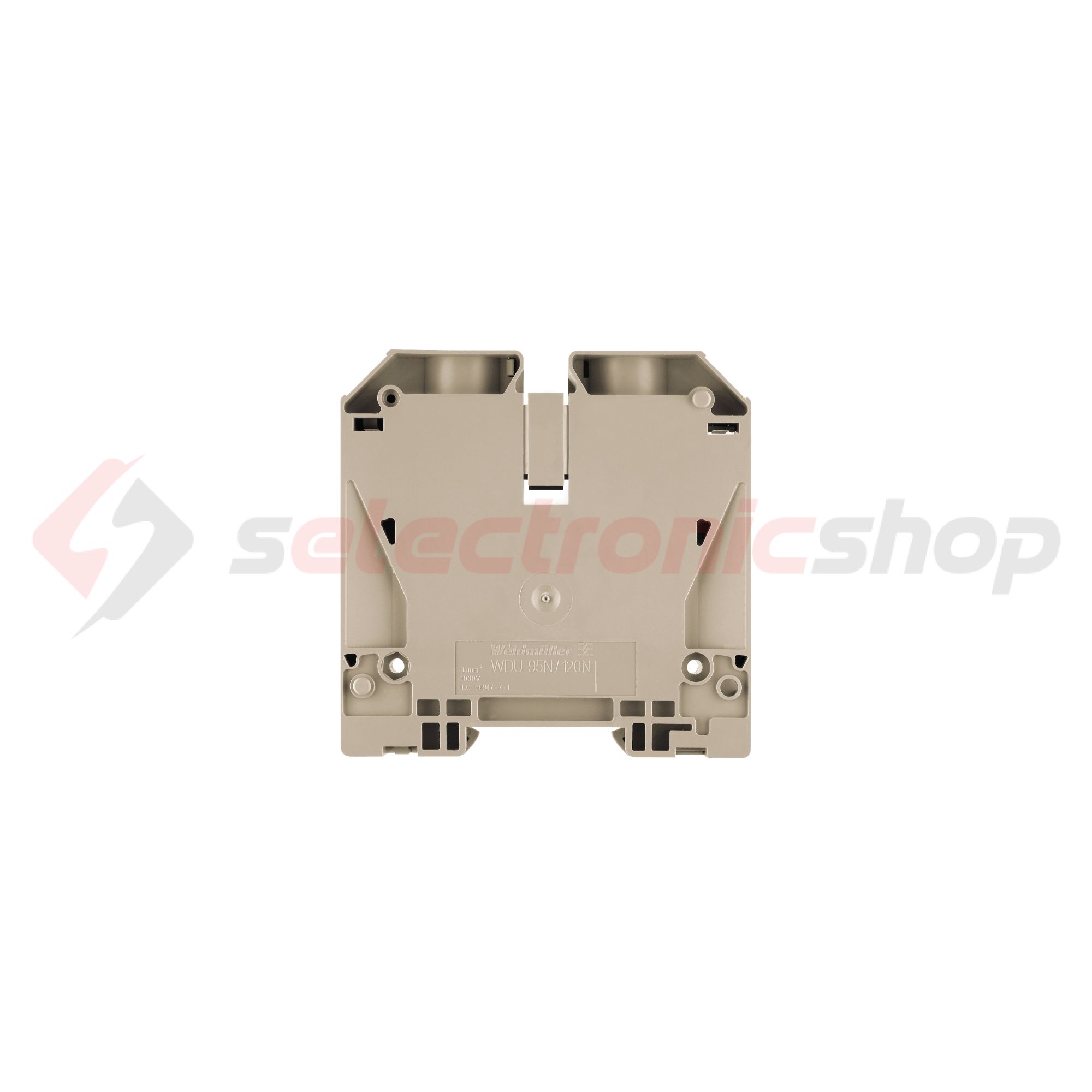 Átmenő sorkapocs TS35 1-szintes 269A 16-95mm2 bézs csavaros WDU 95N/120N Weidmüller - 1820550000