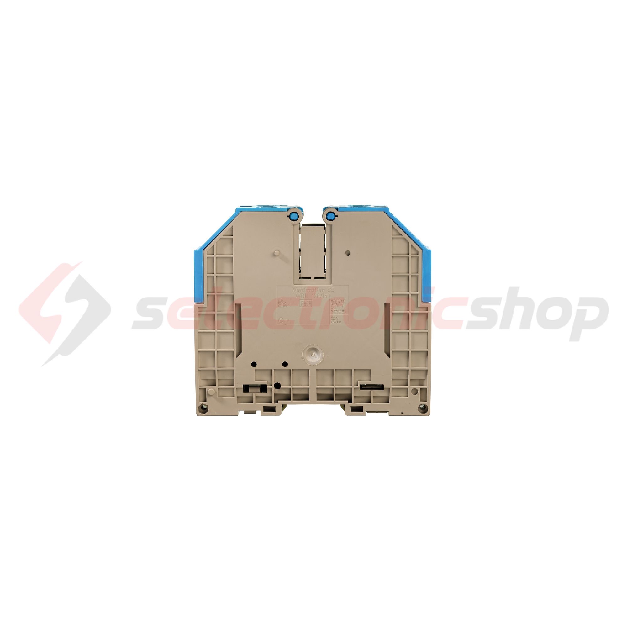 Átmenő sorkapocs TS35 1-szintes 269A 35-150mm2 kék csavaros WDU 120/150 BL Weidmüller - 1024580000