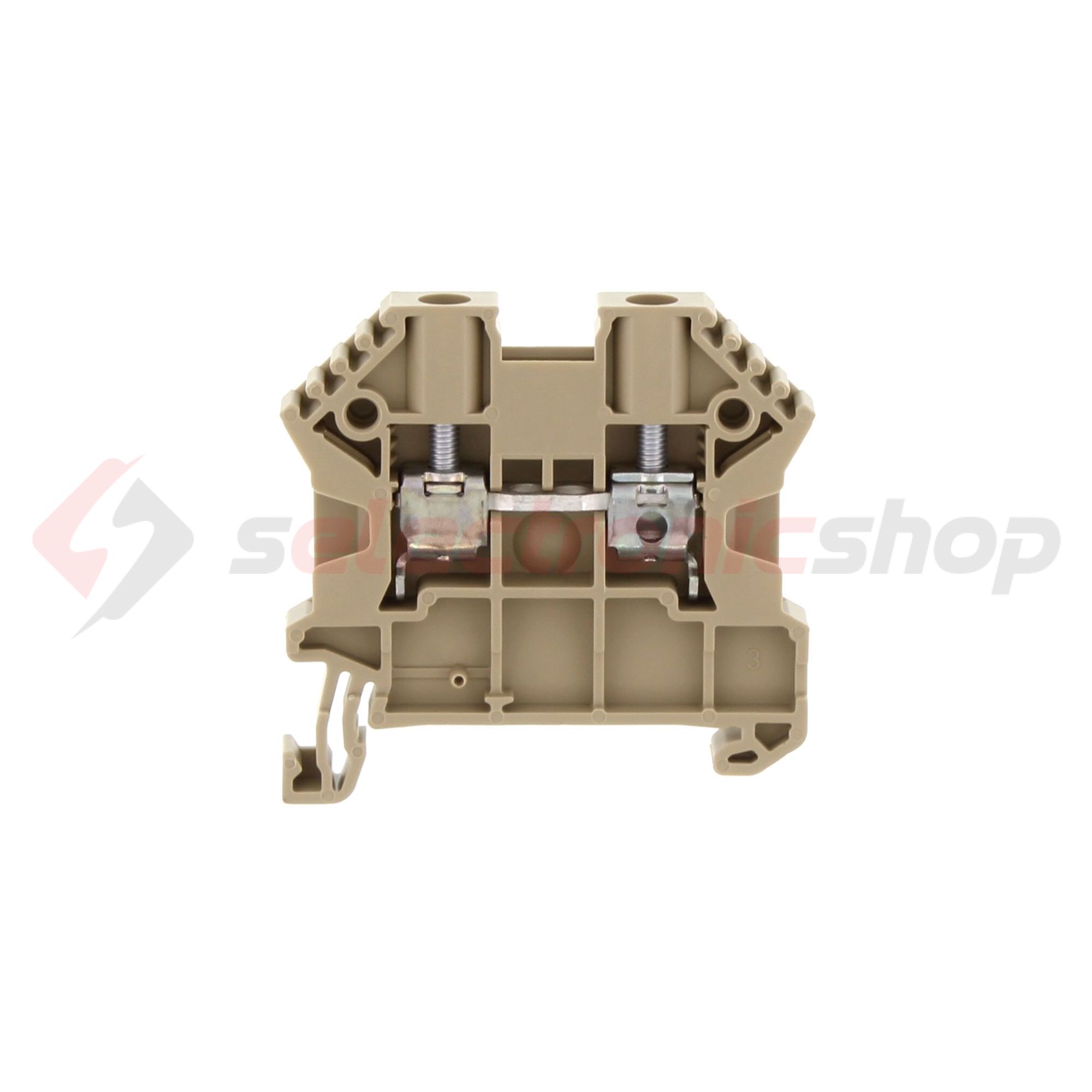 Átmenő sorkapocs TS35 1-szintes 32A 0,2-4mm2/érvéghüvely bézs csavaros/ SRK 4/2A BG CONTA-CLIP - 17104.2