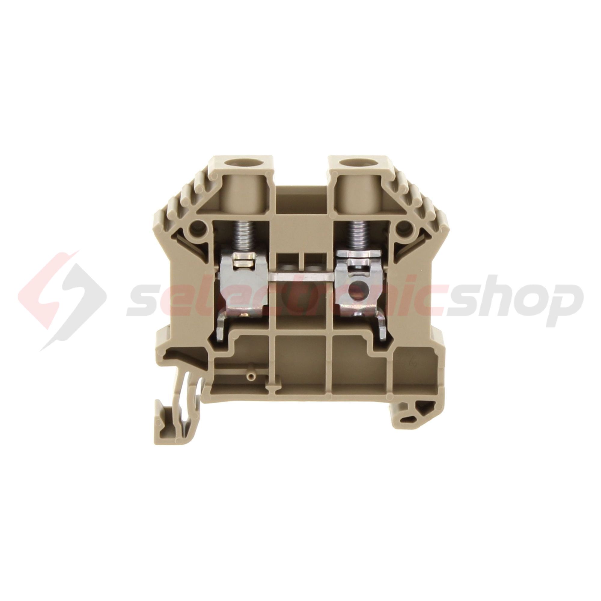 Átmenő sorkapocs TS35 1-szintes 57A 0,2-10mm2/érvéghüvely bézs csavaros/ SRK 10/2A BG CONTA-CLIP - 17112.2