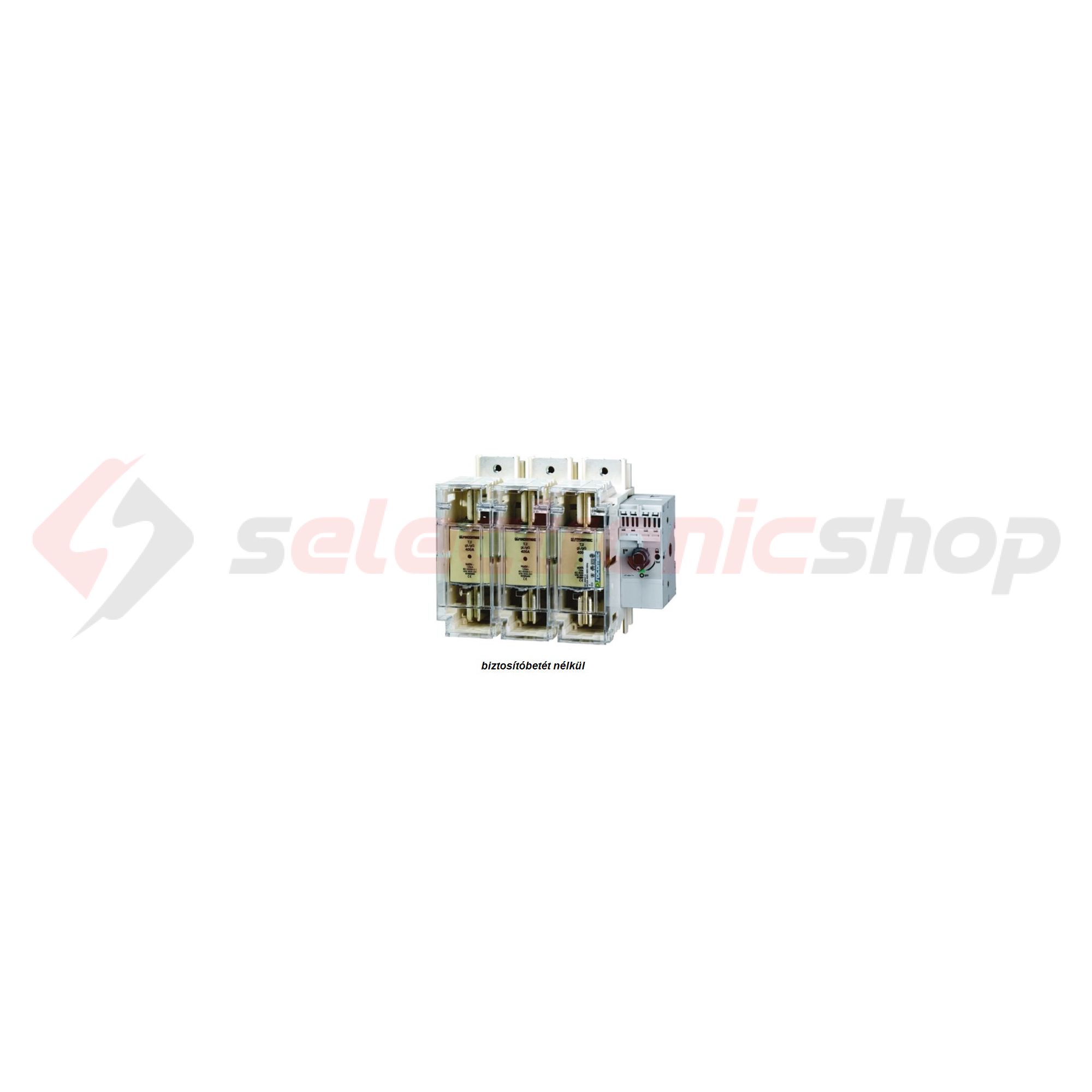 Biztosítós szakaszolókapcsoló NH00 3-pólus 125A 690V ráépíthető IP2X Fuserbloc SOCOMEC - 38313012