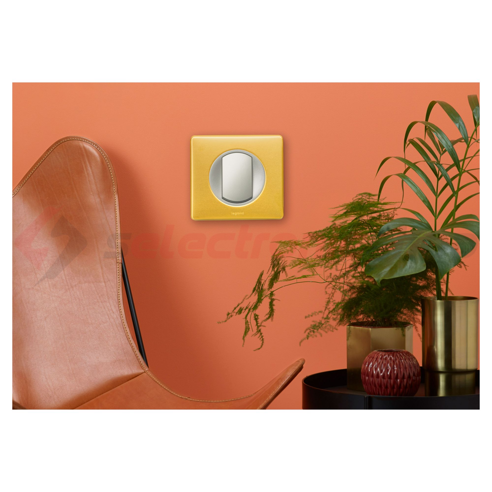 Céliane 1-es keret sárgaréz - 068791