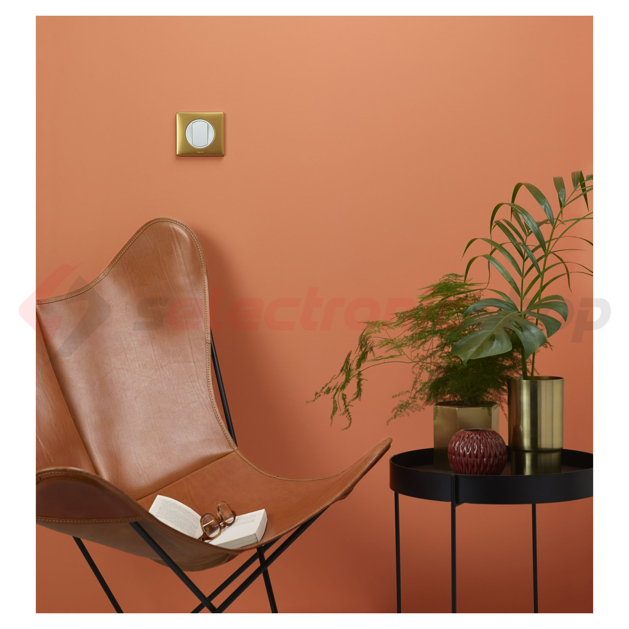 Céliane 1-es keret sárgaréz - 068791