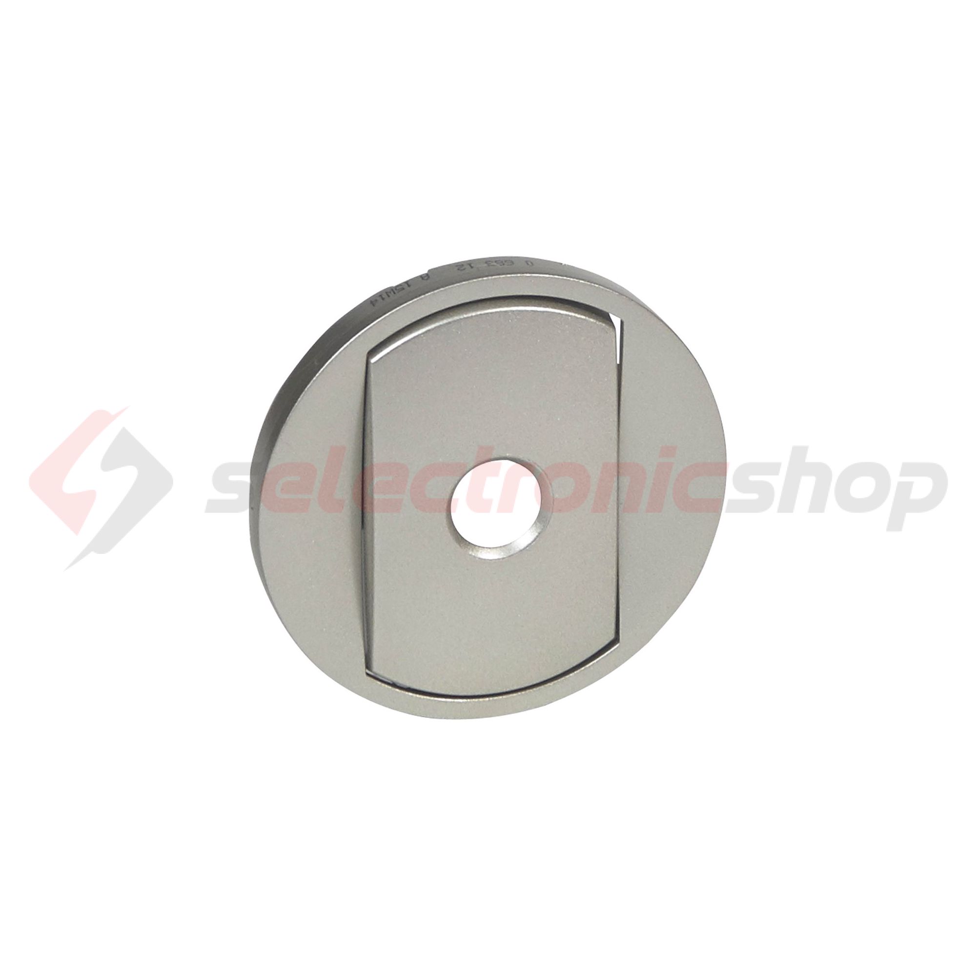 Céliane fedlap energiatakarékos kapcsolóhoz működtetőkaros műanyag titán fényes üres-jel LEGRAND - 068312