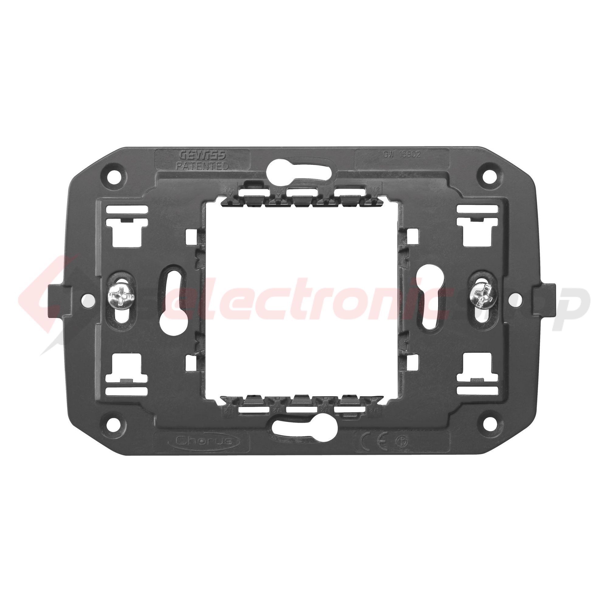 ChoruSmart szerelőkeret (IT) süllyesztett vízszintes 2M/vízsz. csavar GEWISS - GW16802