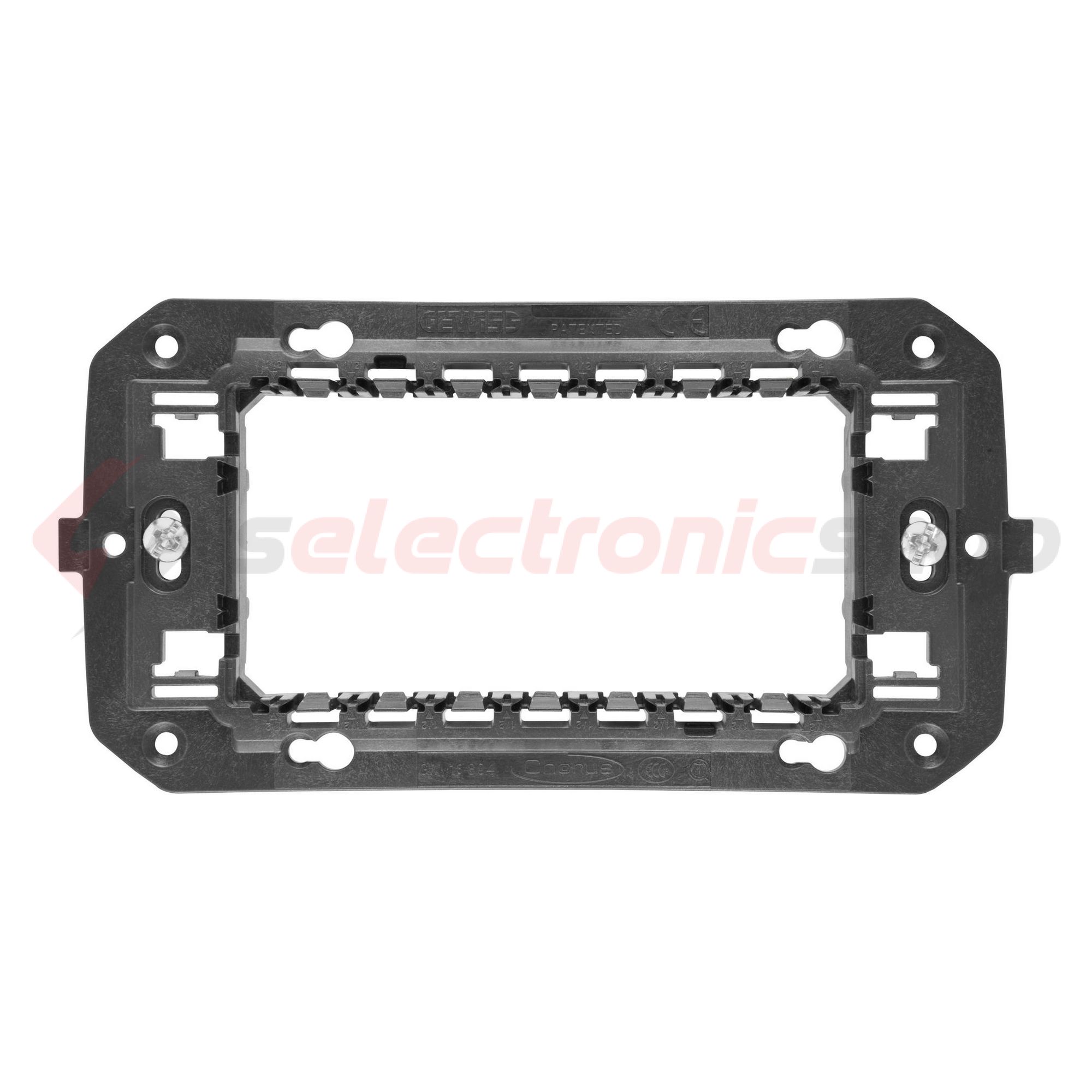 ChoruSmart szerelőkeret (IT) süllyesztett vízszintes 4M/vízsz. csavar GEWISS - GW16804